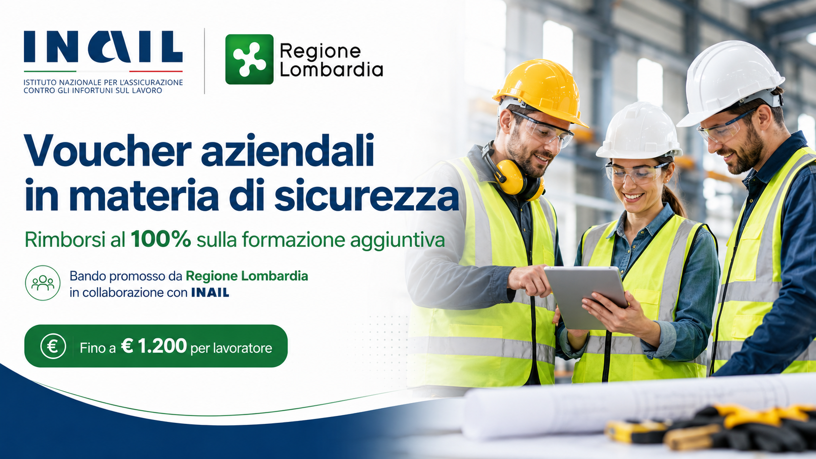 Voucher aziendali in materia di sicurezza: rimborsi al 100% sulla formazione aggiuntiva